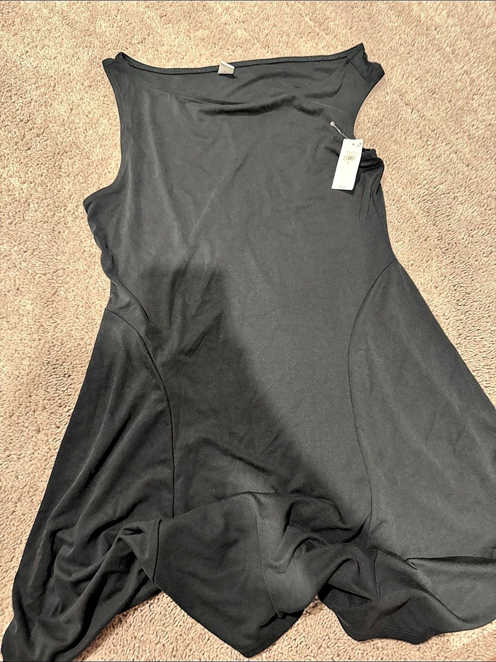 Old Navy Sleeveless Jersey Swing Dress Black